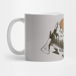 hike more, worry less, camping time Mug